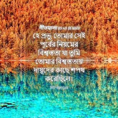 Picture 04 - গীতমালা 89:49 BENIRV - হে প্রভু, তোমার সেই - Bible Verse Picture