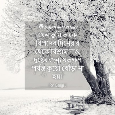 Picture 04 - গীতমালা 94:13 BENIRV - যেন তুমি তাকে - Bible Verse Picture