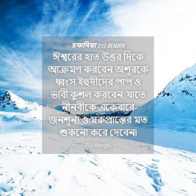 Picture 04 - চফনিয়া 2:13 BENIRV - ঈশ্বরের হাত উত্তর - Bible Verse Picture