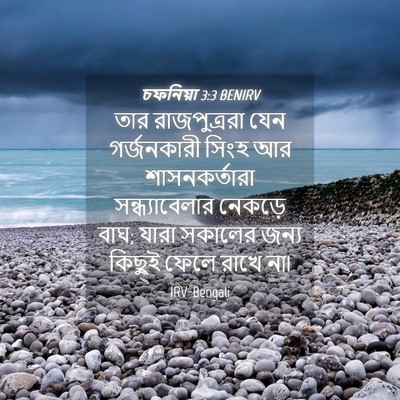 Picture 04 - চফনিয়া 3:3 BENIRV - তার রাজপুত্ররা - Bible Verse Picture