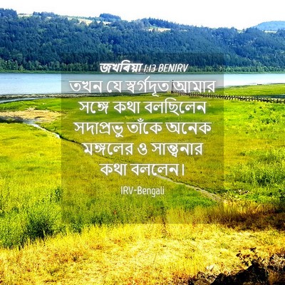 Picture 04 - জখৰিয়া 1:13 BENIRV - তখন যে স্বর্গদূত - Bible Verse Picture