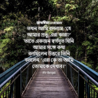 Picture 04 - জখৰিয়া 1:9 BENIRV - তখন আমি বললাম, “হে - Bible Verse Picture