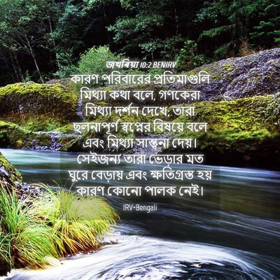 Picture 04 - জখৰিয়া 10:2 BENIRV - কারণ পরিবারের - Bible Verse Picture