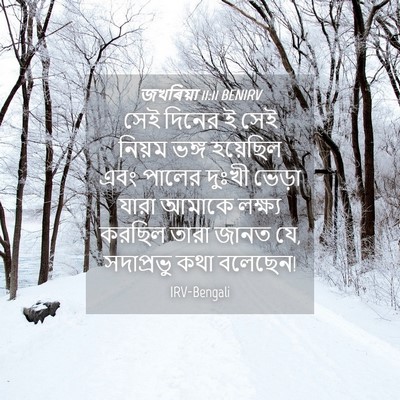 Picture 04 - জখৰিয়া 11:11 BENIRV - সেই দিনের ই সেই - Bible Verse Picture