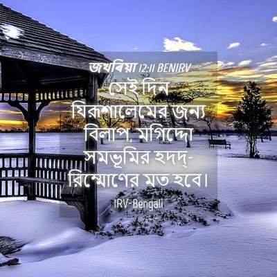 Picture 04 - জখৰিয়া 12:11 BENIRV - সেই দিন - Bible Verse Picture