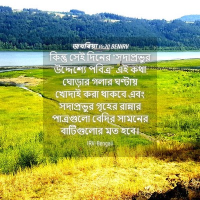 Picture 04 - জখৰিয়া 14:20 BENIRV - কিন্তু সেই দিনের - Bible Verse Picture