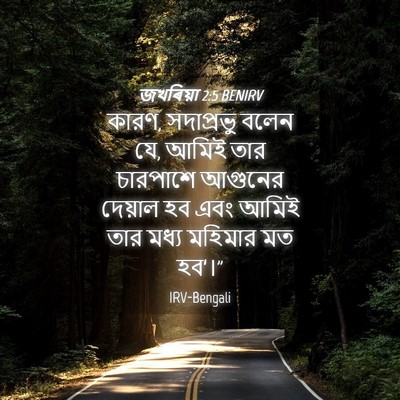 Picture 04 - জখৰিয়া 2:5 BENIRV - কারণ, সদাপ্রভু - Bible Verse Picture