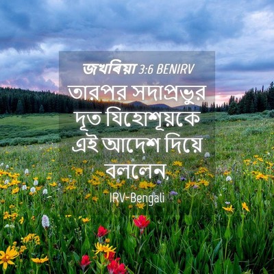 Picture 04 - জখৰিয়া 3:6 BENIRV - তারপর সদাপ্রভুর - Bible Verse Picture