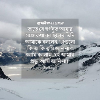 Picture 04 - জখৰিয়া 4:5 BENIRV - তাতে যে স্বর্গদূত - Bible Verse Picture
