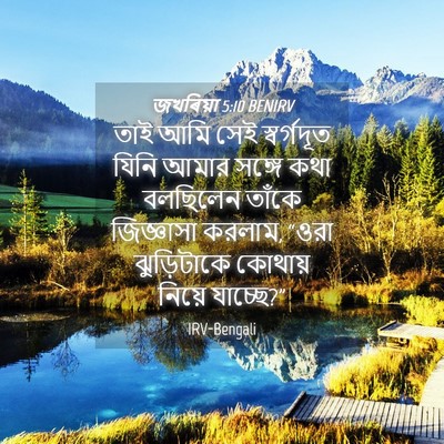 Picture 04 - জখৰিয়া 5:10 BENIRV - তাই আমি সেই - Bible Verse Picture