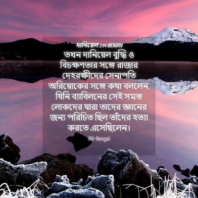Picture 04 - দানিয়েল 2:14 BENIRV - তখন দানিয়েল - Bible Verse Picture
