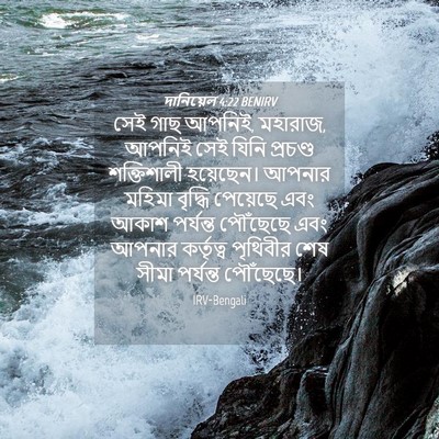 Picture 04 - দানিয়েল 4:22 BENIRV - সেই গাছ আপনিই, - Bible Verse Picture