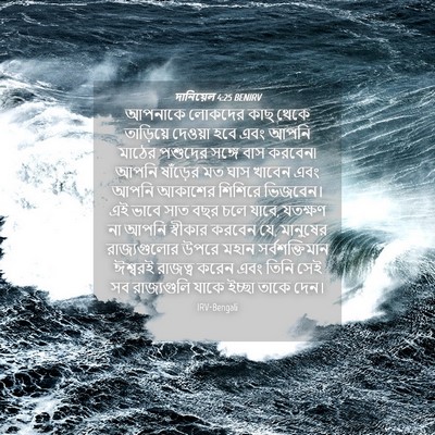 Picture 04 - দানিয়েল 4:25 BENIRV - আপনাকে লোকদের কাছ - Bible Verse Picture