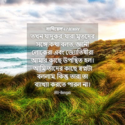 Picture 04 - দানিয়েল 4:7 BENIRV - তখন যাদুকর, যারা - Bible Verse Picture