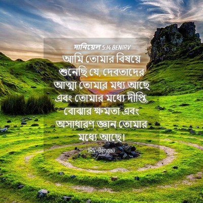Picture 04 - দানিয়েল 5:14 BENIRV - আমি তোমার বিষয়ে - Bible Verse Picture