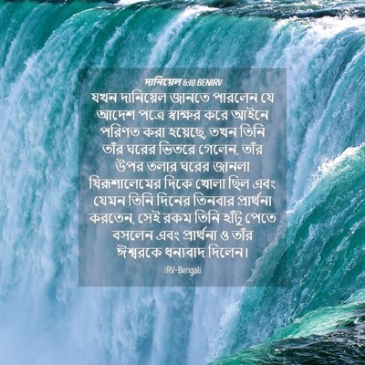 Picture 04 - দানিয়েল 6:10 BENIRV - যখন দানিয়েল - Bible Verse Picture