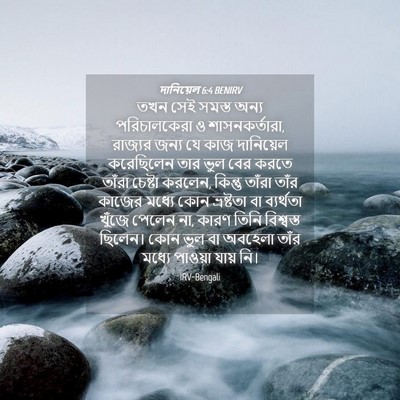 Picture 04 - দানিয়েল 6:4 BENIRV - তখন সেই সমস্ত অন্য - Bible Verse Picture