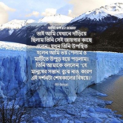 Picture 04 - দানিয়েল 8:17 BENIRV - তাই আমি যেখানে - Bible Verse Picture