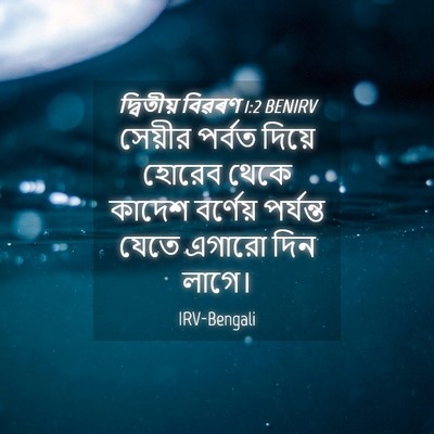 Picture 04 - দ্বিতীয় বিৱৰণ 1:2 BENIRV - সেয়ীর পর্বত - Bible Verse Picture