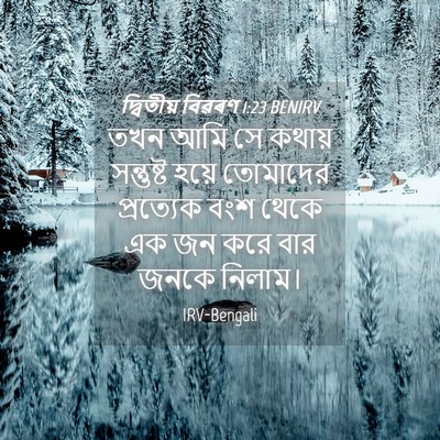 Picture 04 - দ্বিতীয় বিৱৰণ 1:23 BENIRV - তখন আমি সে কথায় - Bible Verse Picture