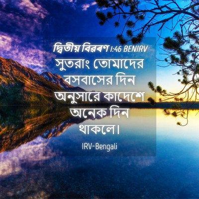Picture 04 - দ্বিতীয় বিৱৰণ 1:46 BENIRV - সুতরাং তোমাদের - Bible Verse Picture