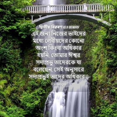Picture 04 - দ্বিতীয় বিৱৰণ 10:9 BENIRV - এই জন্য নিজের - Bible Verse Picture