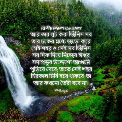 Picture 04 - দ্বিতীয় বিৱৰণ 13:16 BENIRV - আর তার লুট করা - Bible Verse Picture
