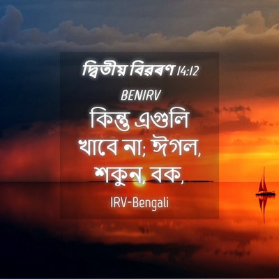 Picture 04 - দ্বিতীয় বিৱৰণ 14:12 BENIRV - কিন্তু এগুলি খাবে - Bible Verse Picture