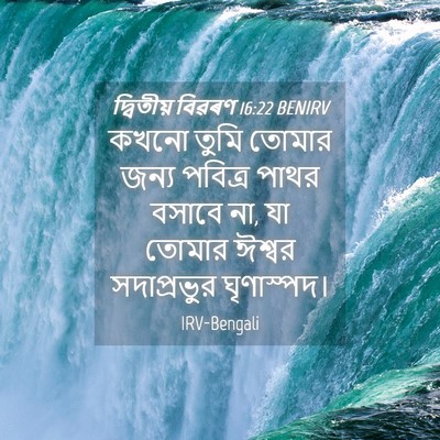 Picture 04 - দ্বিতীয় বিৱৰণ 16:22 BENIRV - কখনো তুমি তোমার - Bible Verse Picture