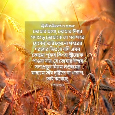 Picture 04 - দ্বিতীয় বিৱৰণ 17:2 BENIRV - তোমার মধ্যে, তোমার - Bible Verse Picture