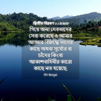 Picture 04 - দ্বিতীয় বিৱৰণ 17:3 BENIRV - গিয়ে অন্য - Bible Verse Picture
