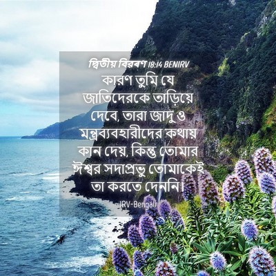 Picture 04 - দ্বিতীয় বিৱৰণ 18:14 BENIRV - কারণ তুমি যে - Bible Verse Picture