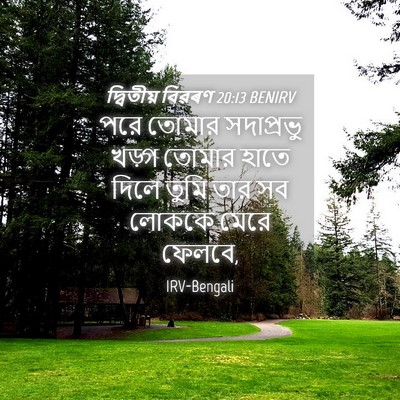 Picture 04 - দ্বিতীয় বিৱৰণ 20:13 BENIRV - পরে তোমার - Bible Verse Picture