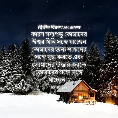 Picture 04 - দ্বিতীয় বিৱৰণ 20:4 BENIRV - কারণ সদাপ্রভু - Bible Verse Picture