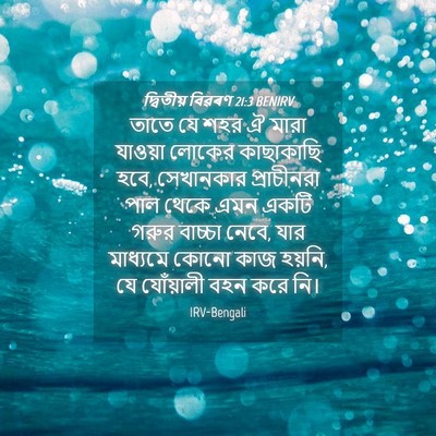 Picture 04 - দ্বিতীয় বিৱৰণ 21:3 BENIRV - তাতে যে শহর ঐ মারা - Bible Verse Picture