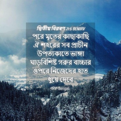 Picture 04 - দ্বিতীয় বিৱৰণ 21:6 BENIRV - পরে মৃতের - Bible Verse Picture