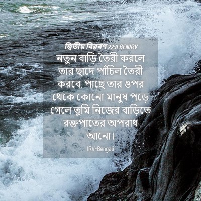 Picture 04 - দ্বিতীয় বিৱৰণ 22:8 BENIRV - নতুন বাড়ি তৈরী - Bible Verse Picture