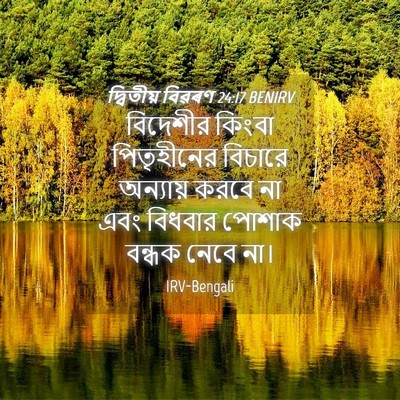 Picture 04 - দ্বিতীয় বিৱৰণ 24:17 BENIRV - বিদেশীর কিংবা - Bible Verse Picture