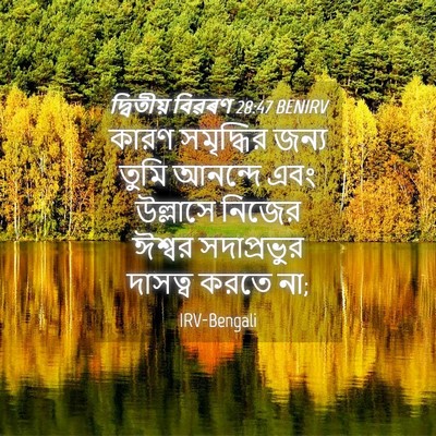 Picture 04 - দ্বিতীয় বিৱৰণ 28:47 BENIRV - কারণ সমৃদ্ধির - Bible Verse Picture