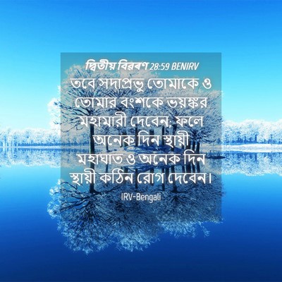 Picture 04 - দ্বিতীয় বিৱৰণ 28:59 BENIRV - তবে সদাপ্রভু - Bible Verse Picture