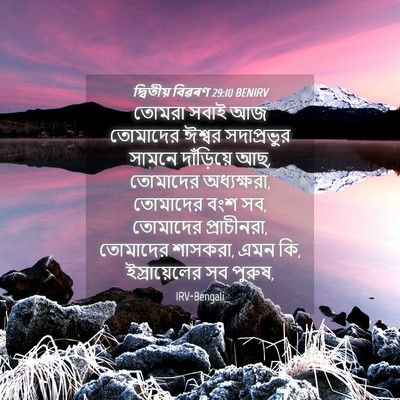 Picture 04 - দ্বিতীয় বিৱৰণ 29:10 BENIRV - তোমরা সবাই আজ - Bible Verse Picture