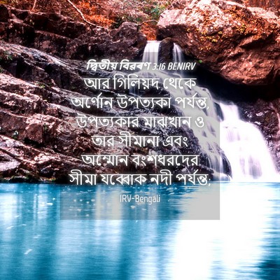 Picture 04 - দ্বিতীয় বিৱৰণ 3:16 BENIRV - আর গিলিয়দ থেকে - Bible Verse Picture