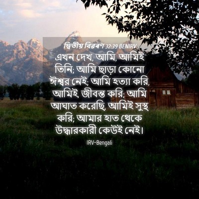 Picture 04 - দ্বিতীয় বিৱৰণ 32:39 BENIRV - এখন দেখ, আমি, আমিই - Bible Verse Picture