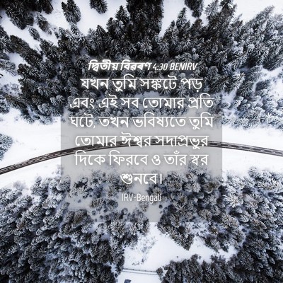 Picture 04 - দ্বিতীয় বিৱৰণ 4:30 BENIRV - যখন তুমি সঙ্কটে - Bible Verse Picture