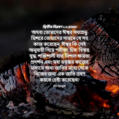 Picture 04 - দ্বিতীয় বিৱৰণ 4:34 BENIRV - অথবা তোমাদের - Bible Verse Picture