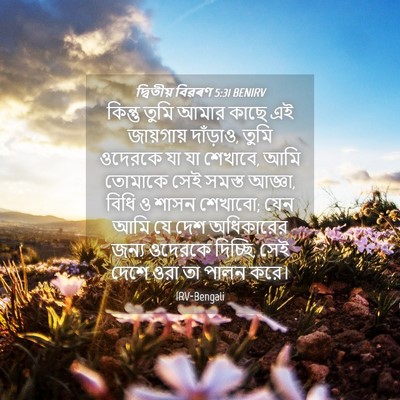 Picture 04 - দ্বিতীয় বিৱৰণ 5:31 BENIRV - কিন্তু তুমি আমার - Bible Verse Picture