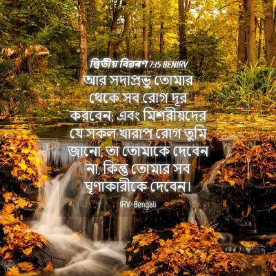 Picture 04 - দ্বিতীয় বিৱৰণ 7:15 BENIRV - আর সদাপ্রভু তোমার - Bible Verse Picture