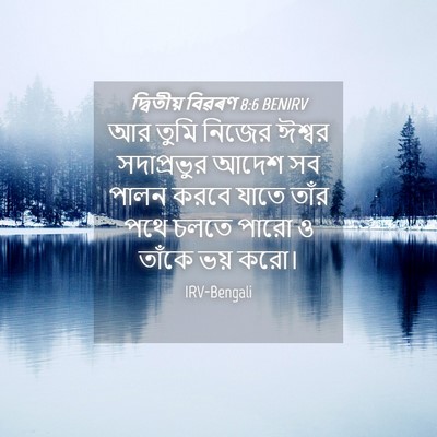 Picture 04 - দ্বিতীয় বিৱৰণ 8:6 BENIRV - আর তুমি নিজের - Bible Verse Picture
