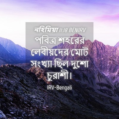 Picture 04 - নহিমিয়া 11:18 BENIRV - পবিত্র শহরের - Bible Verse Picture