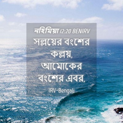 Picture 04 - নহিমিয়া 12:20 BENIRV - সল্লয়ের বংশের - Bible Verse Picture